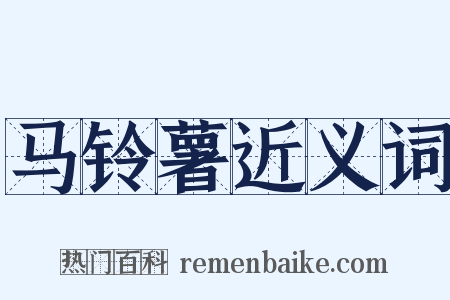 马铃薯近义词是什么意思的图片